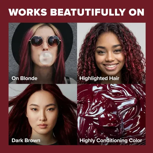 Kit De Tinte Para El Cabello Splat Midnight Black Cherry, Ve