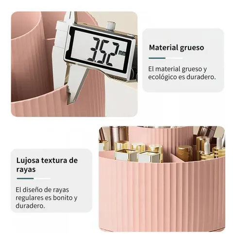 Organizador Giratorio 360° Para Maquillaje De Escritorio