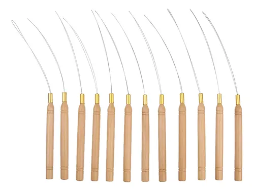 12x Micro Anillo De Extensión De Pelo Gancho Herramienta .