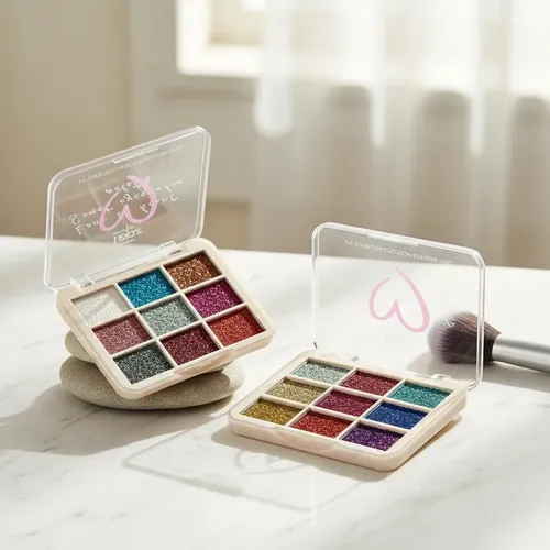 Sombra Para Ojos Con Glitter X 9 Colores Tejar