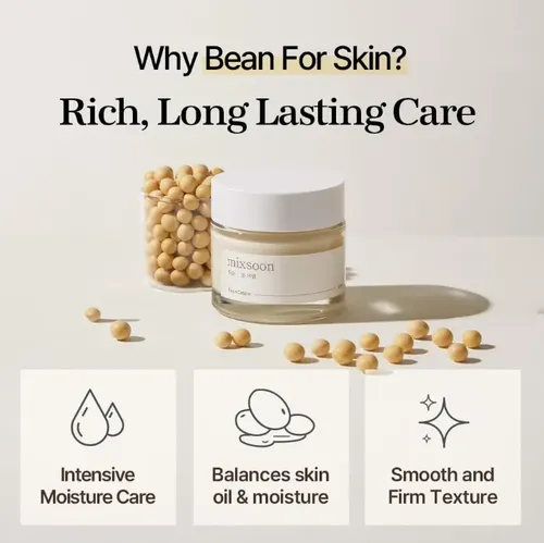 Crema Facial Mixsoon Bean Cream Coreana Hidratante 50ml