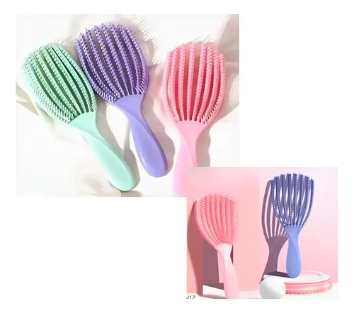Cepillo Peine Para Cabello Suave Antifrizz Cabello Rizado