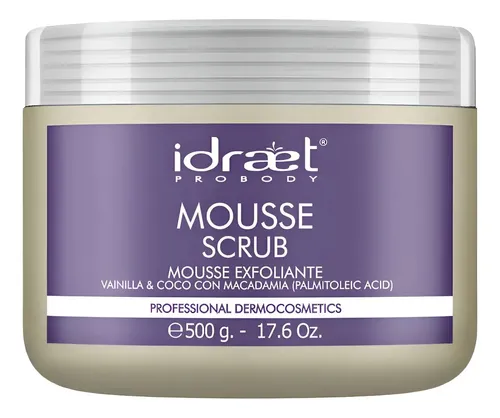 Exfoliante Facial Y Corporal Idraet Mousse Scrub Limpieza