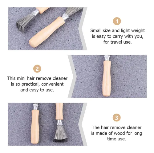 Set De 3 Peines Cepillo Para Cabello Y Peine Para Limpieza