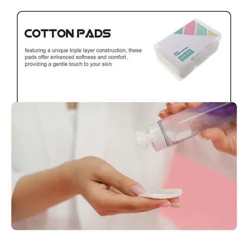 1 Caja De Removedor De Maquillaje Desechable Redondo De Algo