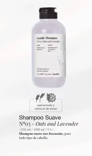 Shampoo Farmavita Backbar Suave Lavanda Avena 250 Ml