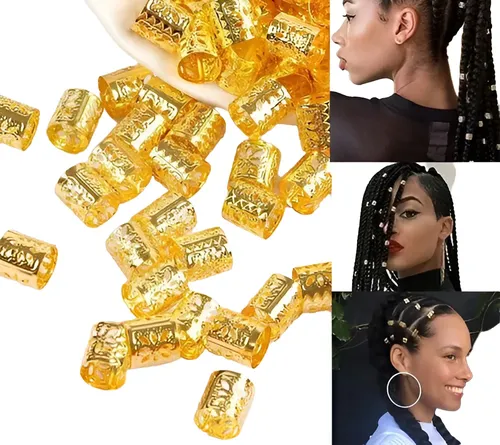 Anillo Mini Cuff Adorno Para Trenza Y Rastas X50 Unidades