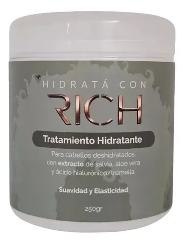 Máscara Rich Cova Tratamiento Hidratante Anti Frizz Apto Método Curly Baño De Crema Rulos Ondas Afro