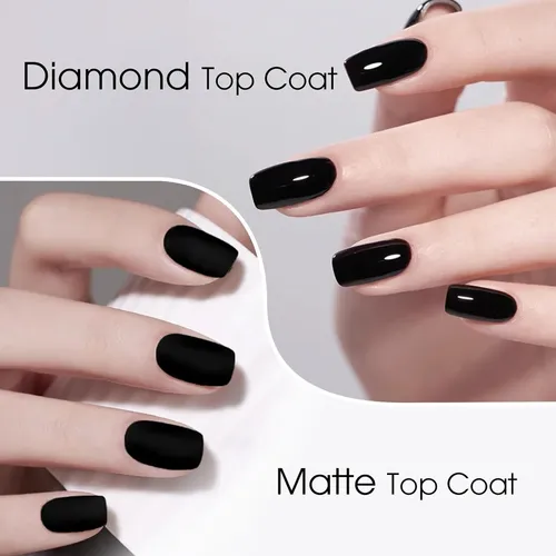 Esmalte Gel Matte Y Glossy Top Coat Venalisa 2 Pcs