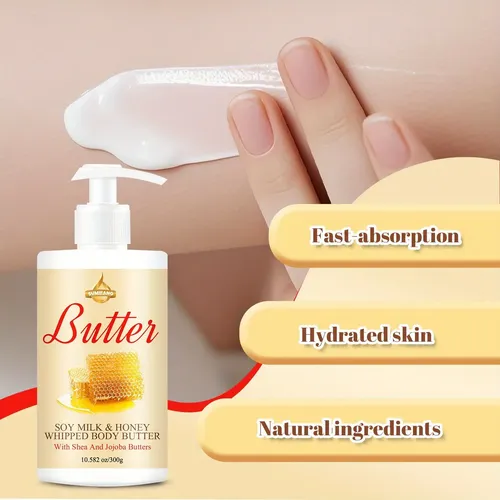 Loción Corporal Miel Y Karité 300g – Textura Ligera