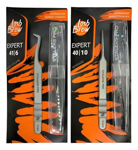 Kit Pinzas Pestañas Mega Volumen Staleks