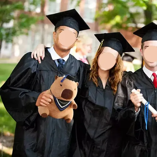 Muñeca De Peluche Con Gorro De Graduación, Regalo De M
