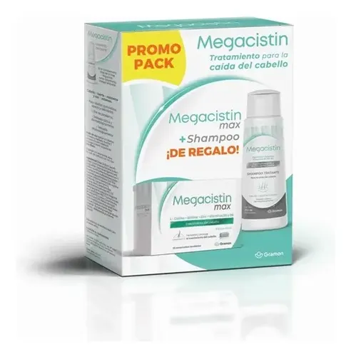 Kit Megacistin Anticaída: Comprimidos y Shampoo para Crecimiento del Cabello