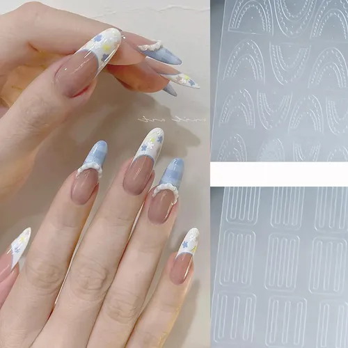 Pegatinas De Uñas Francesas Pegatina De Uñas Transparente Fr