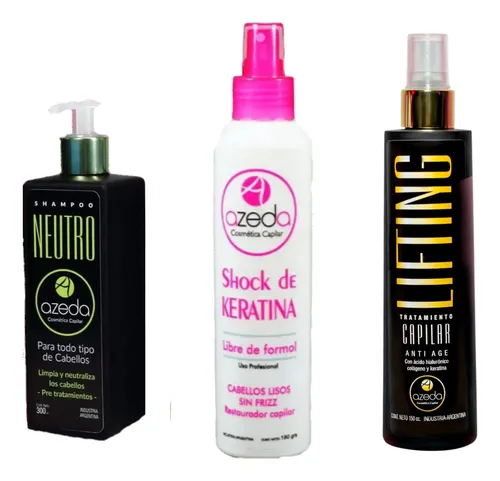Lifting Capilar+shock De Keratina Sin Formol+shampoo Neutro