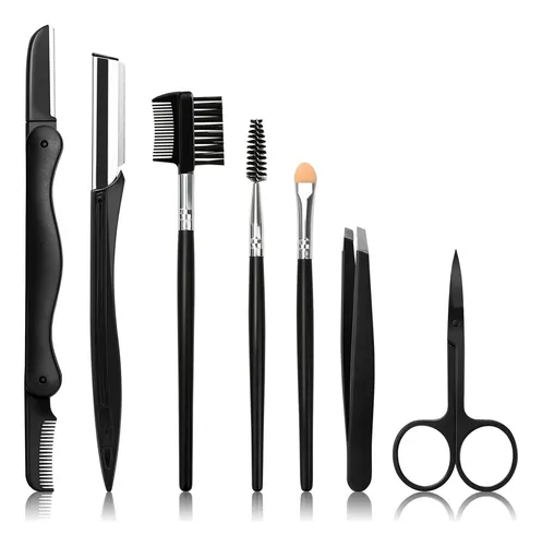 Kit De Cejas 7 En 1, Set De Depilación De Cejas