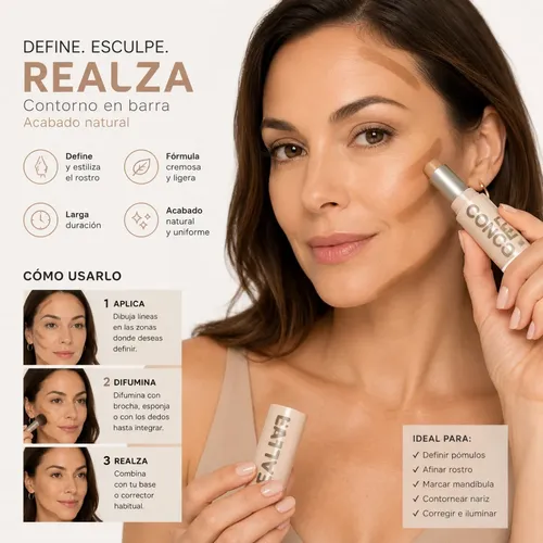 Kit Maquillaje Nude Mujer 12 Cosméticos Ideal Look Natural