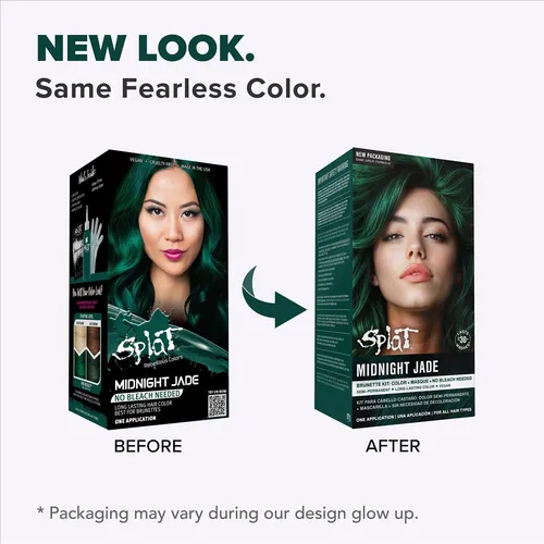 Kit De Tinte Para El Cabello Splat Midnight Jade, Color Semi