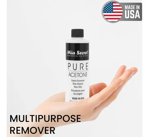 Removedor De Uñas Mia Secret 100% Acetona 4 Oz