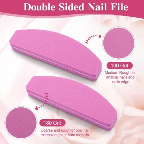 Kit De 40 Mini Limas Sponge For Uñas Manicure