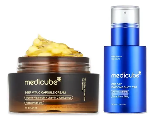 Crema Facial Vitamina C Y Sérum De Exosomas 7,500 Ppm