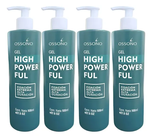 Gel High Powerfull Ossono Fijacion Extrema 500ml X4