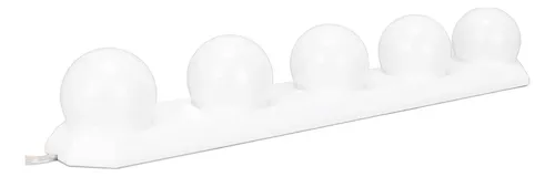 Espejo De Tocador Led, 5 Bombillas Regulables, 3 Modos De Co