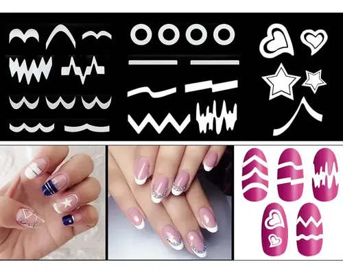 Guías French Sticker Deco Uñas Fcnailsinsumos