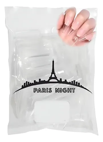 Tips Para Soft Gel Y Press On Nails Paris Night X50 Premium