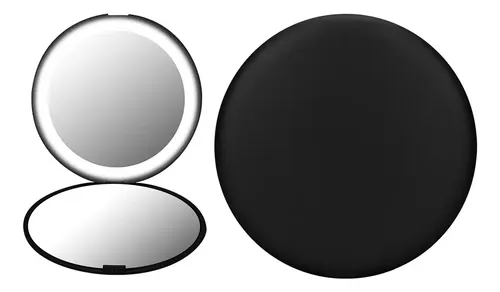 H Maquillaje Portátil Plegable De Aumento 10x Mini 12 Leds R