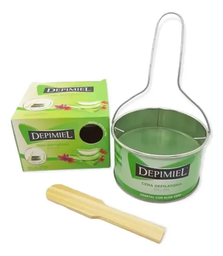 Depimiel Cera Depilatoria Vegetal Aloe Vera Lata X 200gr.