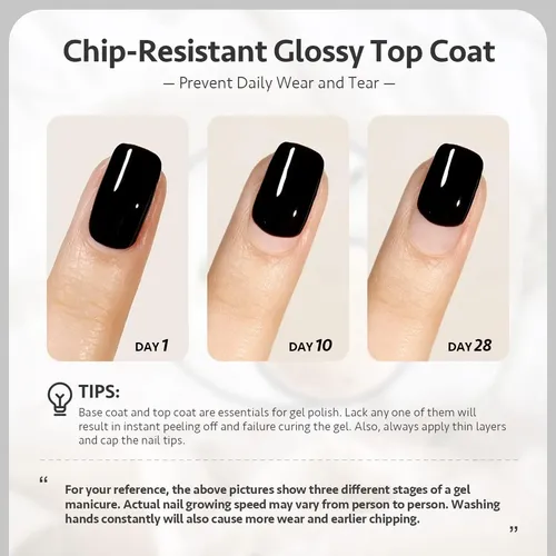 Top Coat Gel Gaoy 16ml Brillo Alto Sin Limpieza Uv Duradero