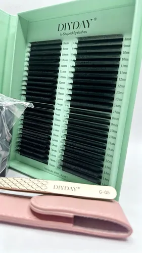 Kit Extensiones De Pestañas+adhesivo Pegamento+pinza Diyday