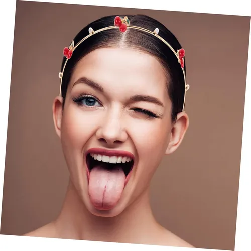 2 Piezas Diademas De Fresa Diademas De Metal Para El Cabello