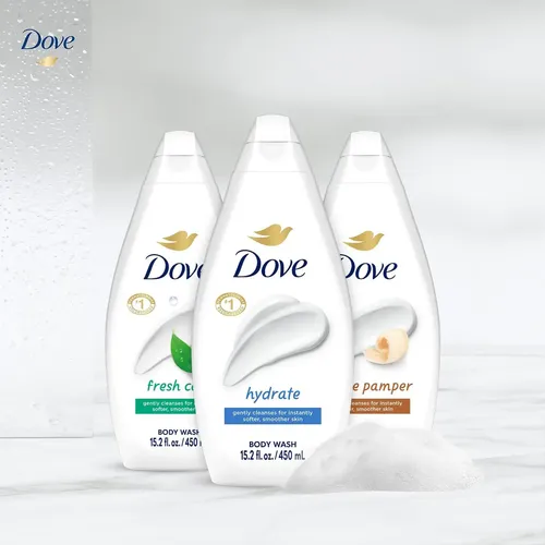 Gel De Baño Dove Variety Hydrate, Paquete De 3 Unidades, Fre
