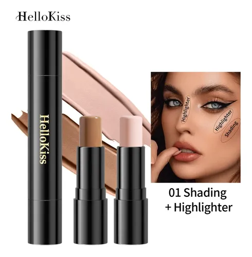 Hellokiss Barra Doble Contorno Iluminador Perlado Natural