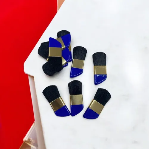 X 10 Brocha Maquillaje Rubor Mini Quita Polvo Manicura Uñas