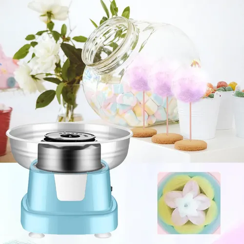 Máquina Casera De Algodón De Azúcar Azul