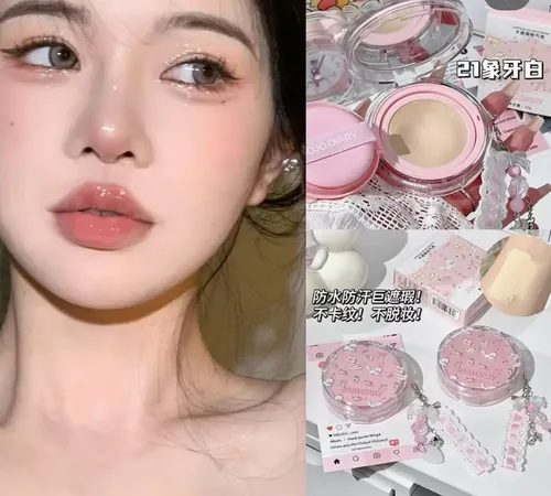 Base Cushion Bb Cream Jojo Diary Waterproof Cat Kawaii Korea