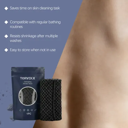 Toalla De Baño Exfoliante, Suave Y Agradable Al Tacto, Portá