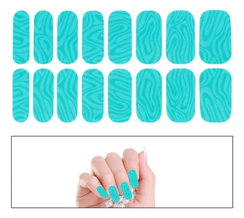 6 X 6 X 16 Piezas De Pegatinas De Gel Para Uñas, 6 Piezas