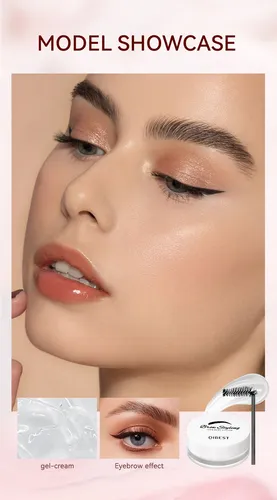 Qibest Fijador Cejas Transparente Cera Natural Larga Duratio