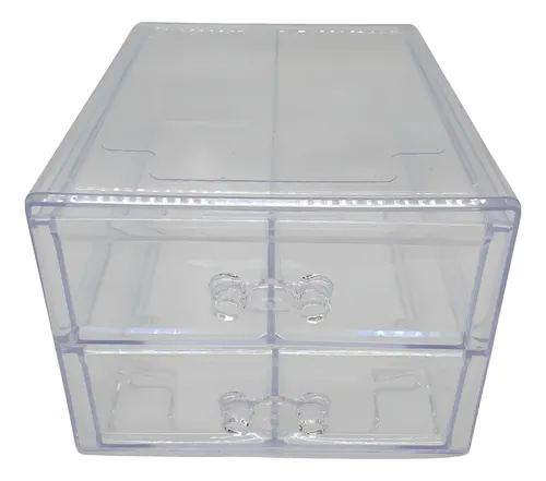 Organizador Acrílico 4 Cajones Transparente Maquillaje Joya