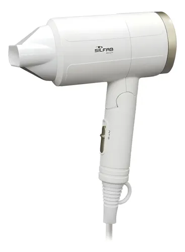 Secador De Pelo Silfab Plegable De Viaje Mini White By-573d