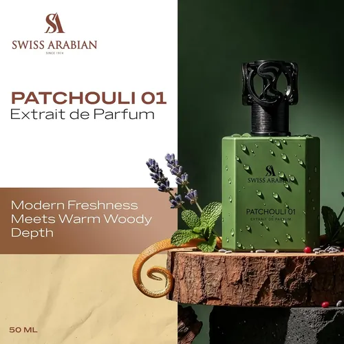 Colonia Swiss Arabian Patchouli Para Hombre Y Mujer, Larga