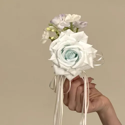 Pinza Para El Pelo Con Cinta Floral Estilo Centro Turístico