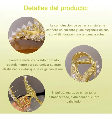 Broche For El Pelo Con Flecos Elegante Y Y Estilo Vintage
