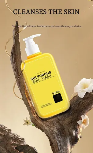 Gel De Ducha 3 En 1 De Azufre, 300 Ml, Para El Cuidado De La