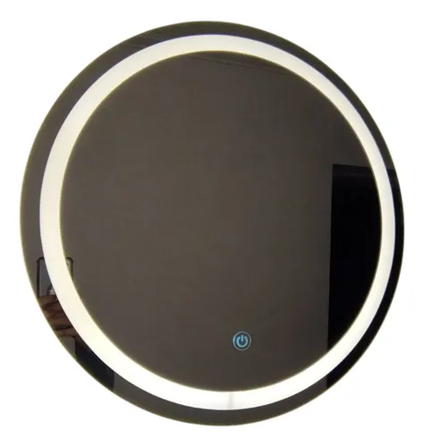 Espejo Redondo Lumens 50cm Luz Led Táctil Fría Cálida Neutr
