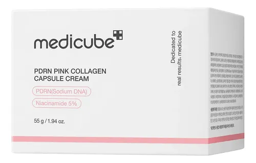 Crema Facial Cápsulas Rosa Colágeno Pdrn Hidratante Brillo